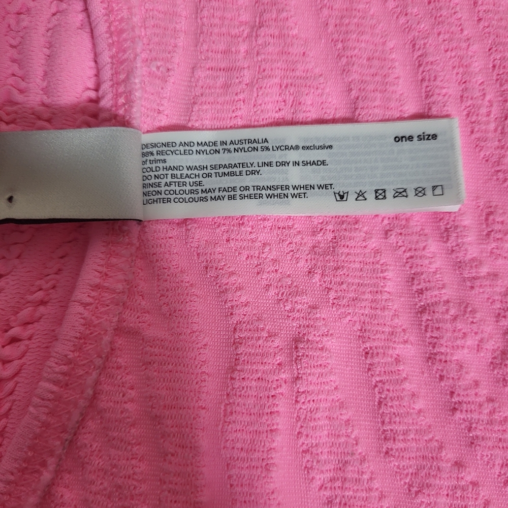 NWOT Bond-Eye Fane One Piece Swimsuit in Pink Tiger - Picture 4 of 8